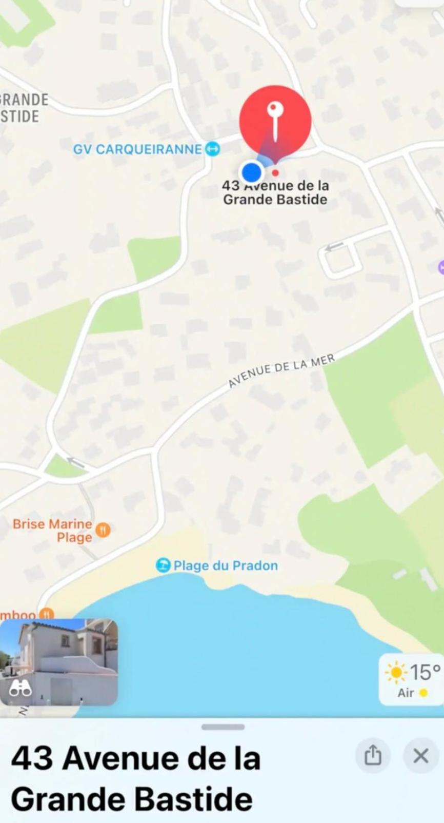 Charmant Bas De Villa Avec Terrasse A Proximite De La Plage Et Du Port Carqueiranne Bagian luar foto